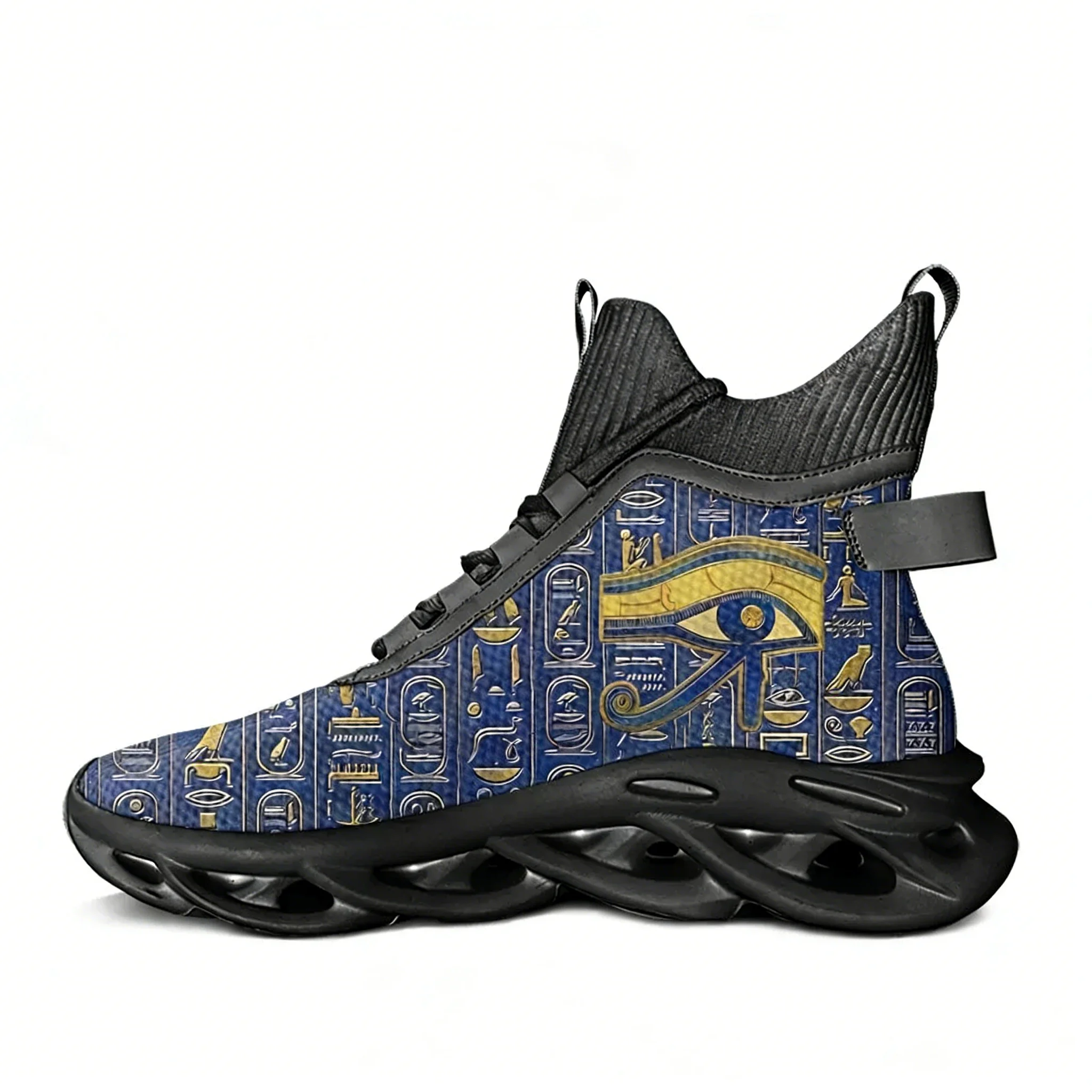 Men Shoes Egypt - Horus, ägyptischer Gott, Auge Ägyptens, High-Top-Flats-Sneaker