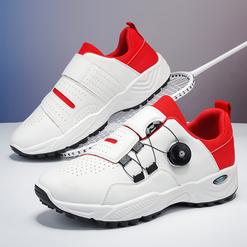 Men Shoes Velcro - Herren-Tennisschuhe mit Drehknopf und Klettverschluss, Atmungsaktiv,