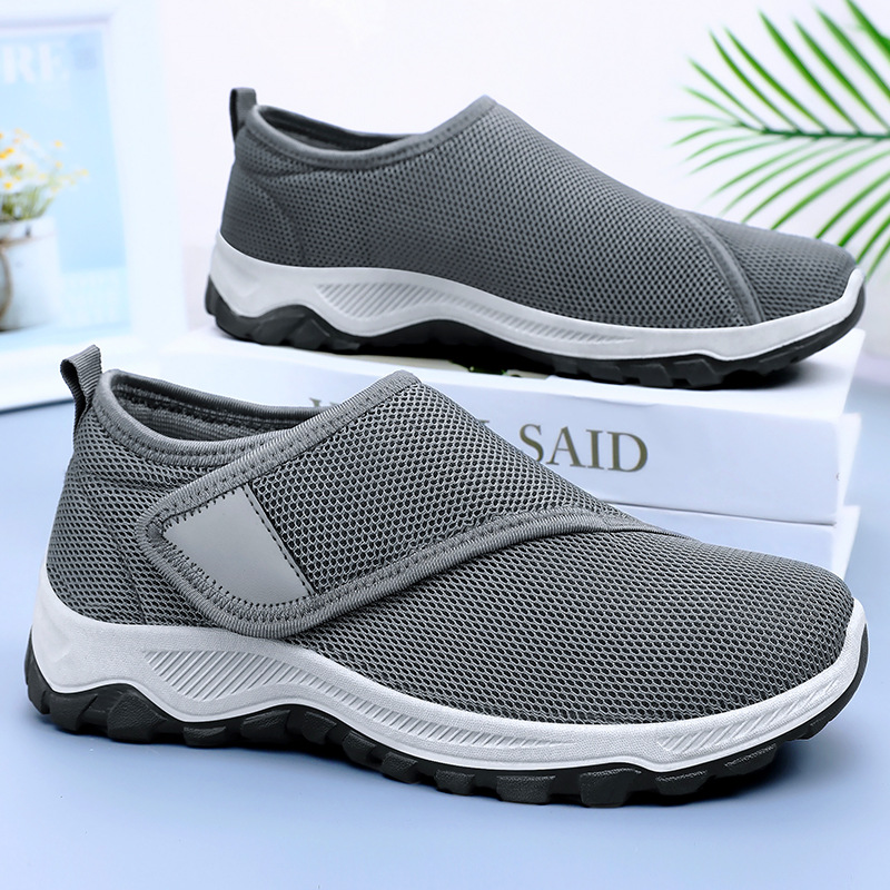 Men Shoes Velcro - 2026 Neue Sommer-Herrenschuhe aus Mesh, Modische