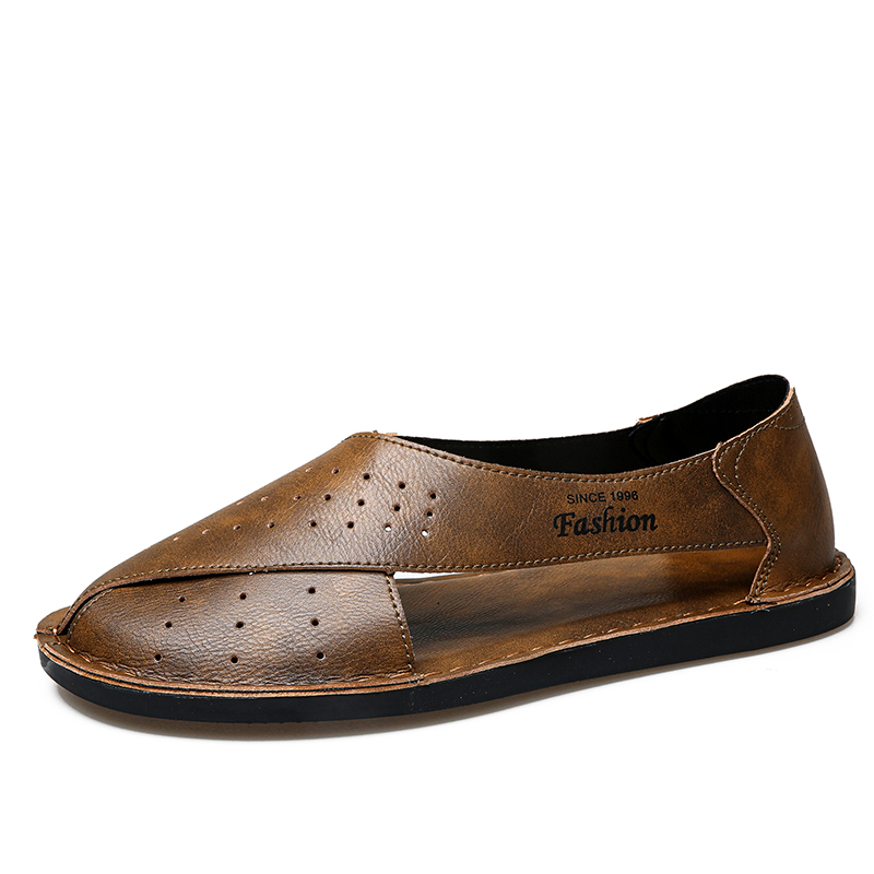 Men Shoes Eu To Us - ClaWave Herren handgefertigte Freizeitsandalen, Sommer, atmungsaktiv,