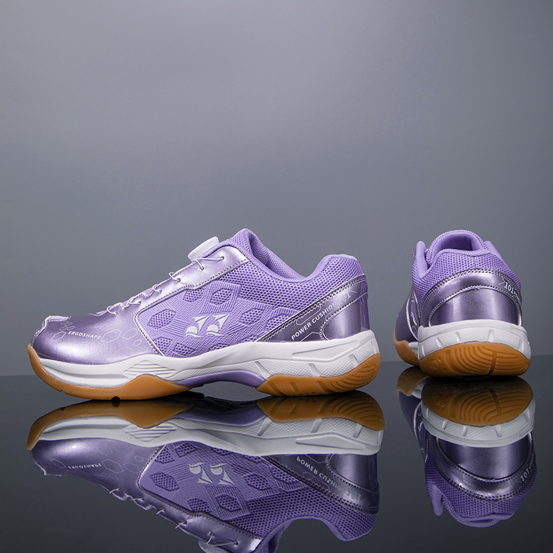 Men'S Shoes Professional - Leichte, atmungsaktive Badmintonschuhe mit Drehverschluss, rutschfeste,