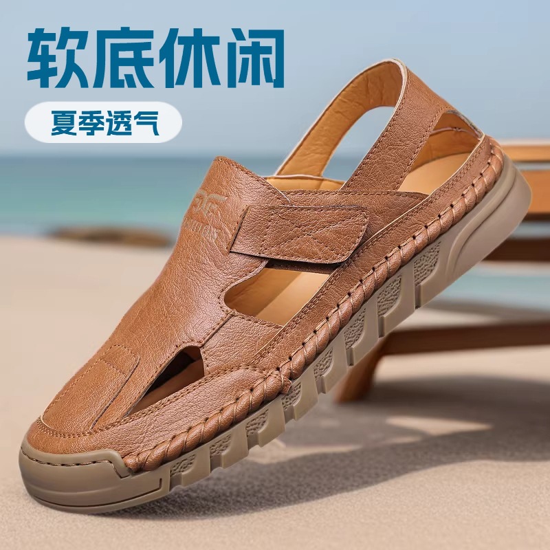 Men Shoes Velcro - Lochschuhe für Herren, Sommer, neu, handgefertigt,
