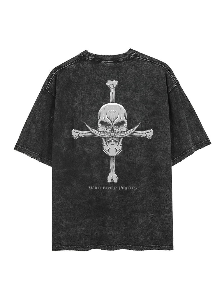 Men Shoes Japan - One Piece Vintage Whitebeard Pirates Grafik