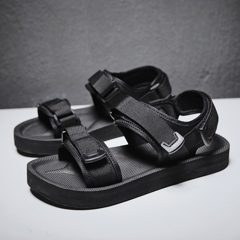 Verstellbare flache Sandalen f – Men Shoes Velcro Bewertung und Preis