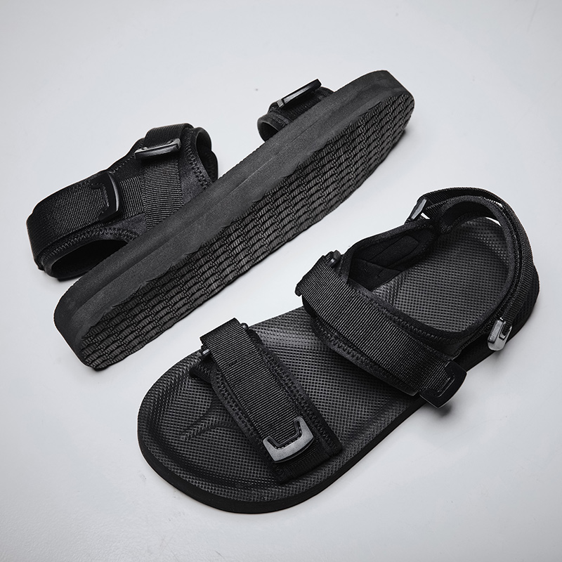 Verstellbare flache Sandalen f – Men Shoes Velcro Bewertung und Preis