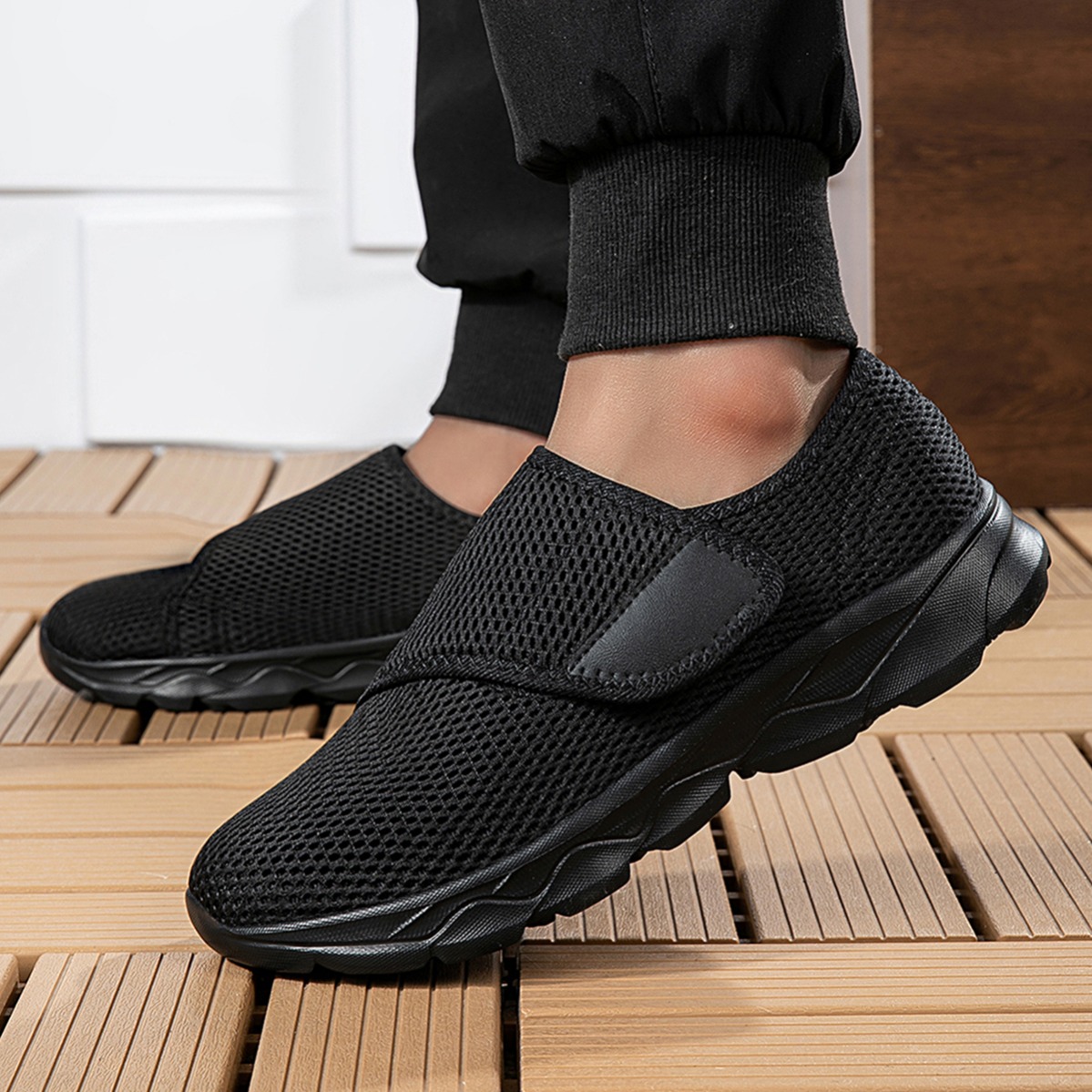 Neue atmungsaktive Mesh-Wander – Men Shoes Velcro Bewertung und Preis