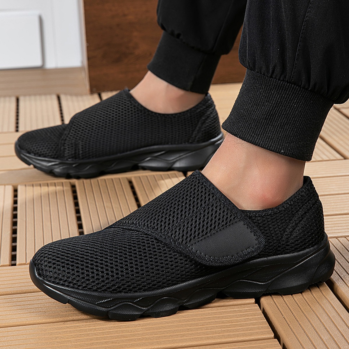 Neue atmungsaktive Mesh-Wander – Men Shoes Velcro Bewertung und Preis