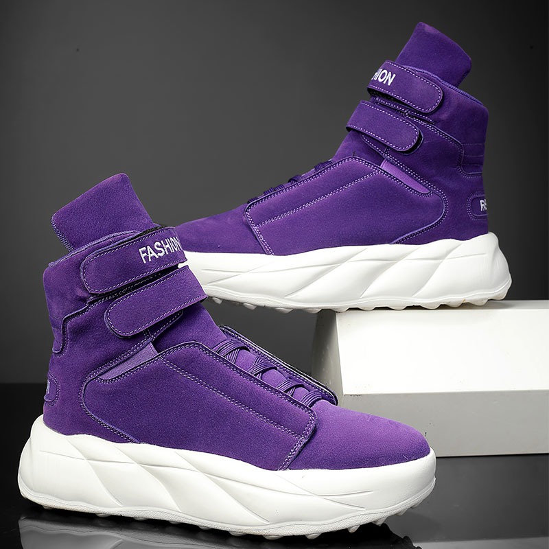 2026 Lila High-Top Sneakers fü – Men Shoes Velcro Bewertung und Preis