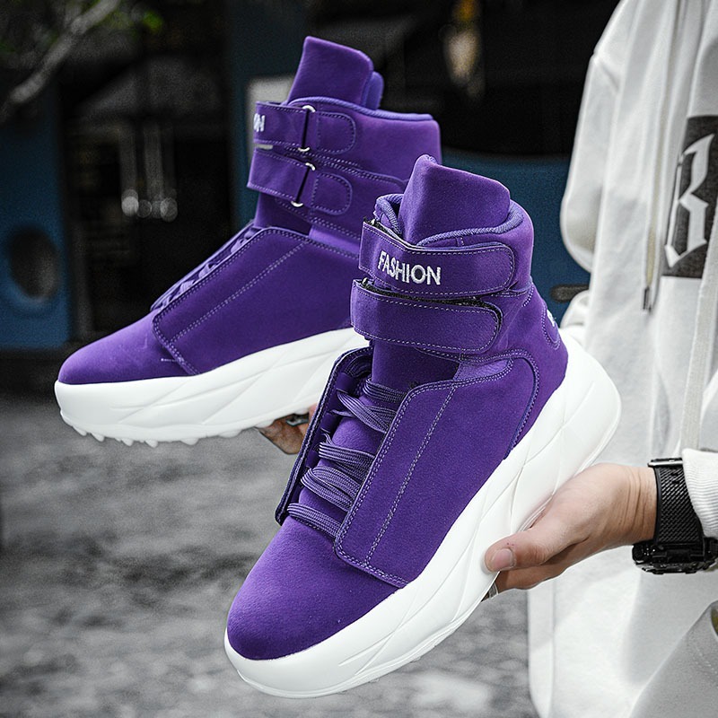 2026 Lila High-Top Sneakers fü – Men Shoes Velcro Bewertung und Preis