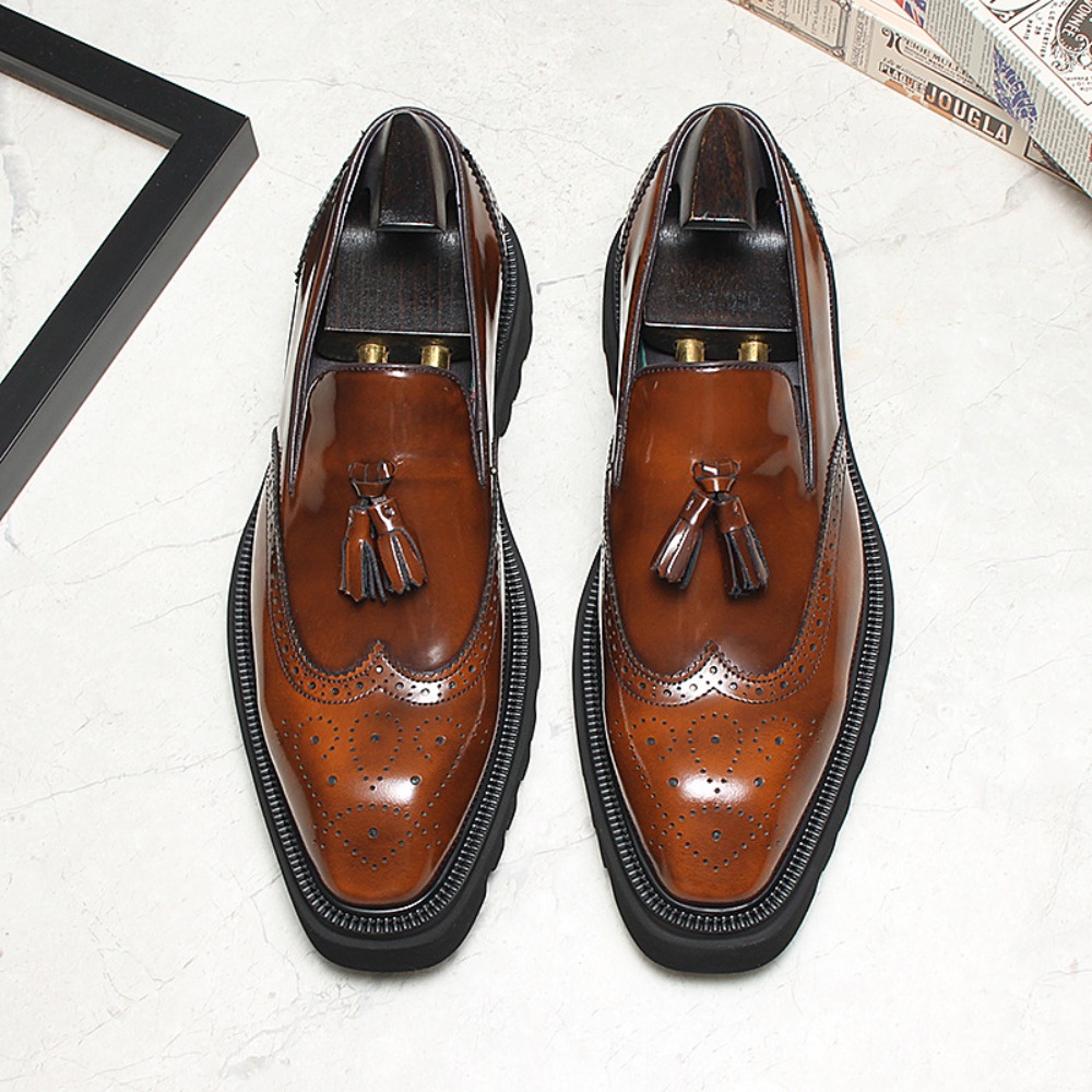Herren Casual Business Ledersc – Men Shoes Eu To Us Bewertung und Preis