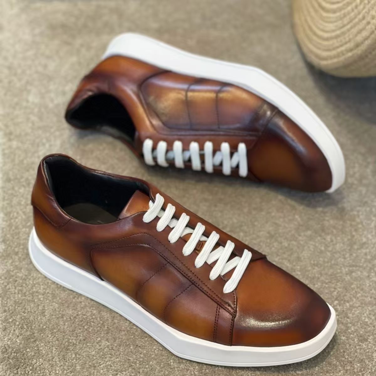 Super große Größe echtes Kuhfe – Men Shoes Eu To Us Bewertung und Preis