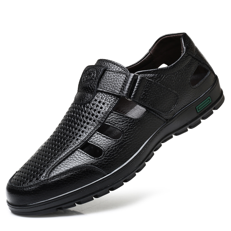 Herren-Sandalen aus echtem Led – Men Shoes Eu To Us Bewertung und Preis