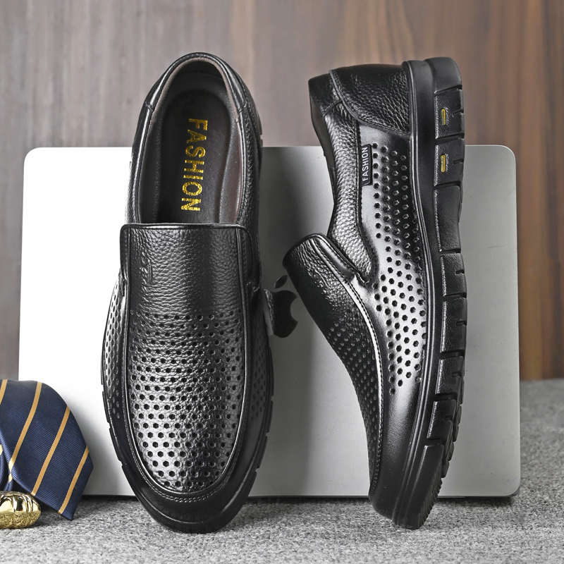 Herren-Sandalen aus echtem Led – Men Shoes Eu To Us Bewertung und Preis