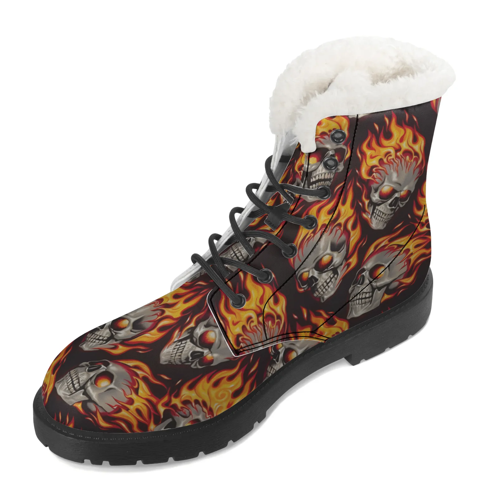 Schneestiefel mit Feuerschädel – Men Shoes Eu To Us Bewertung und Preis