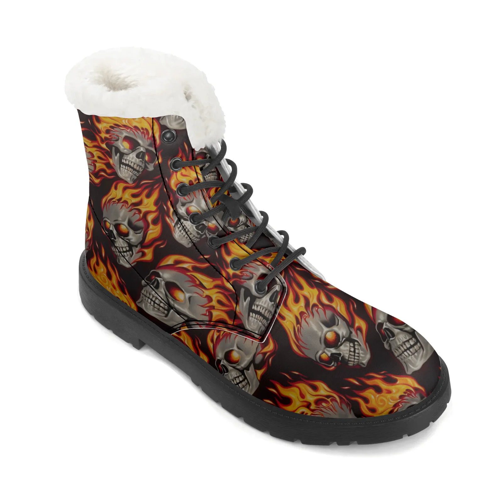 Schneestiefel mit Feuerschädel – Men Shoes Eu To Us Bewertung und Preis