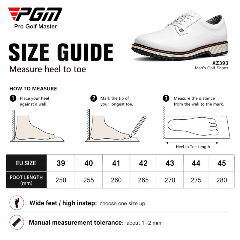 PGM Herren-Golfschuhe, wasserd – Men Shoes Eu To Us Bewertung und Preis